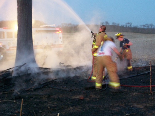 Corn Field Fire, 04-15-2008.